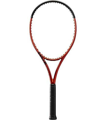 Amazon | Wilson Burn 100 CVテニスラケット、オレンジ/ブラック