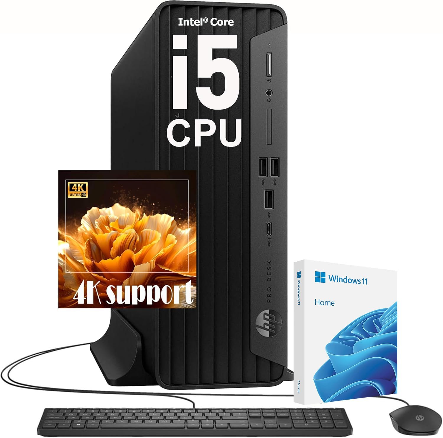 Amazon.com: HP ProDesk Small SFF Desktop, 4K Support, Intel Core