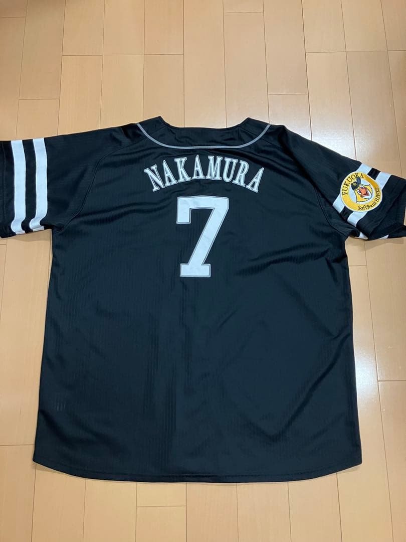 中村晃　ユニフォーム　福岡ソフトバンクホークス　レプリカ　ビジター　XL ホークス ビジター プリント レプリカ ユニフォーム（7 中村晃）